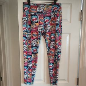 NWOT Constantly Varied Gear Sz XXL Knockout Leggings POP Comic Book